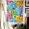 Care Bears Wall Tapestry Aesthetic Wall Hanging Printed Fabric Blanket Decorative Tapestries for Bedroom Living Room Home Decor