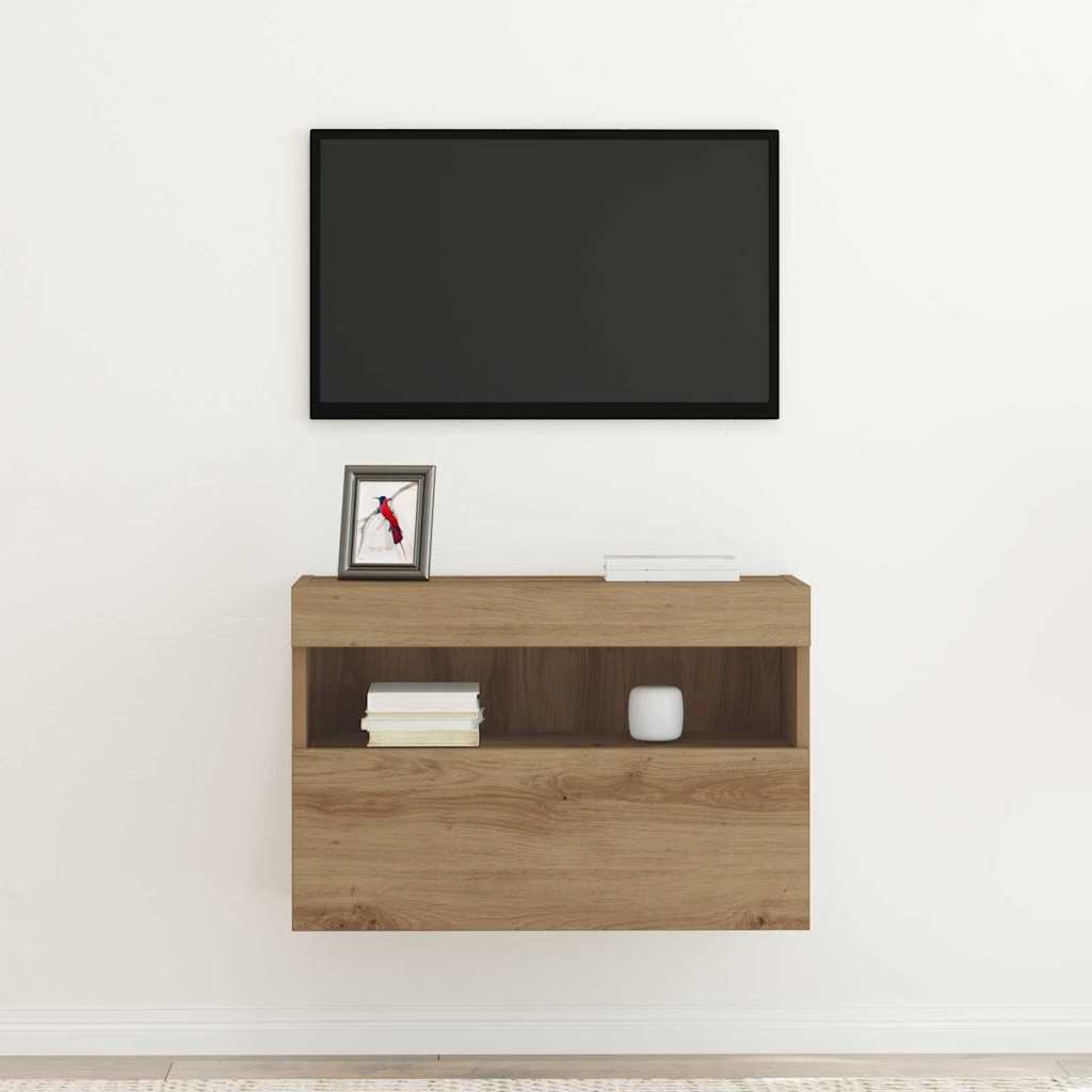 TV Wall Cabinet Artisan Oak 60 X 30 X 40 Cm Particleboard