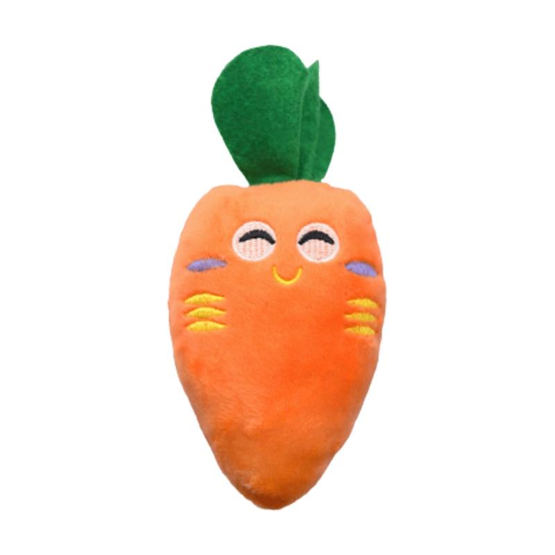 2023 Haustier Hund Plüschtier Mit Geräusch Weich Und Umarmbar Karotte Paprika Kürbis Und Aubergine Großhandel