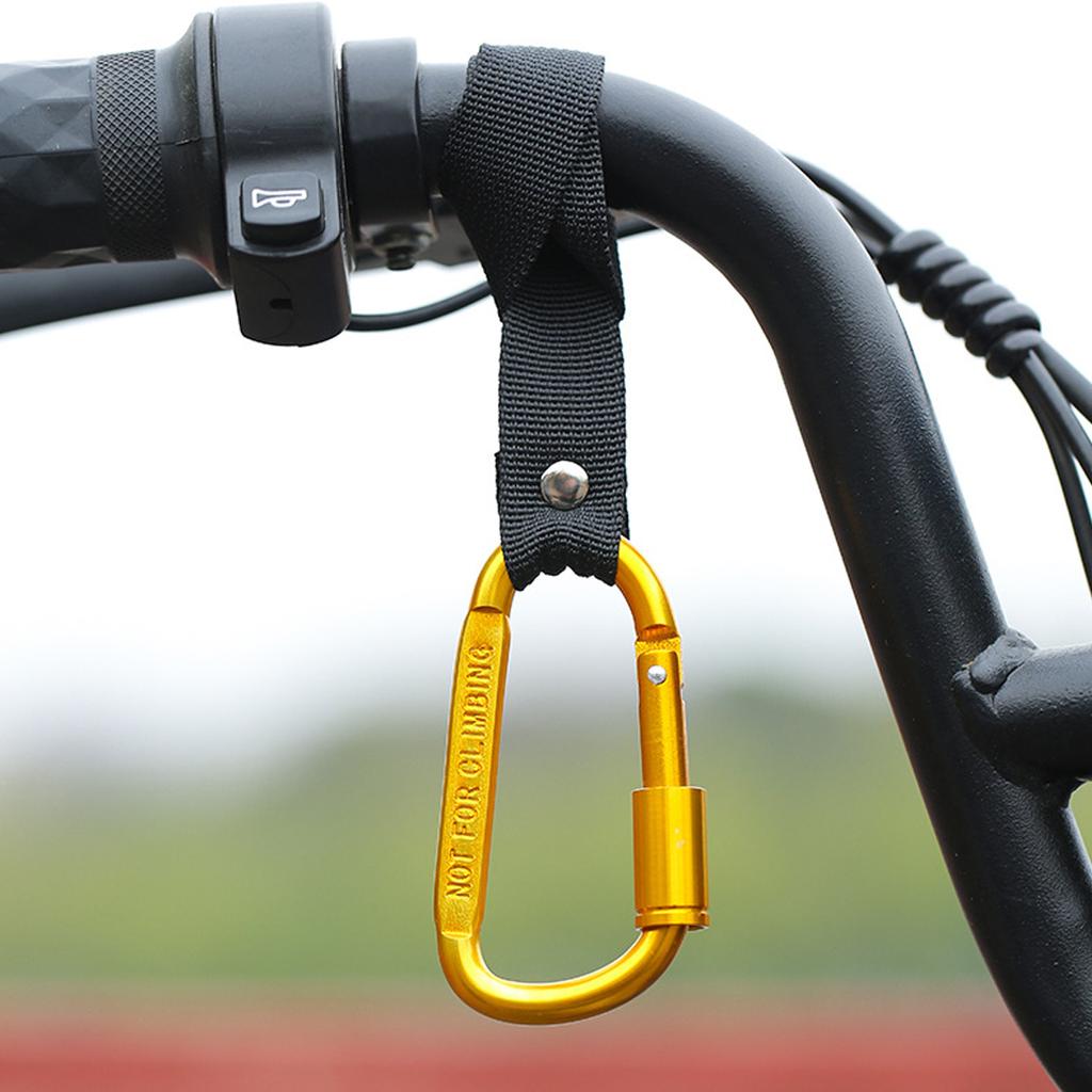 Motorcycle Electric Scooter Hook Front Hook Aluminum Alloy Handlebar Hook for Bicycle Handlebar Hook Clip No-Drill Hook Black
