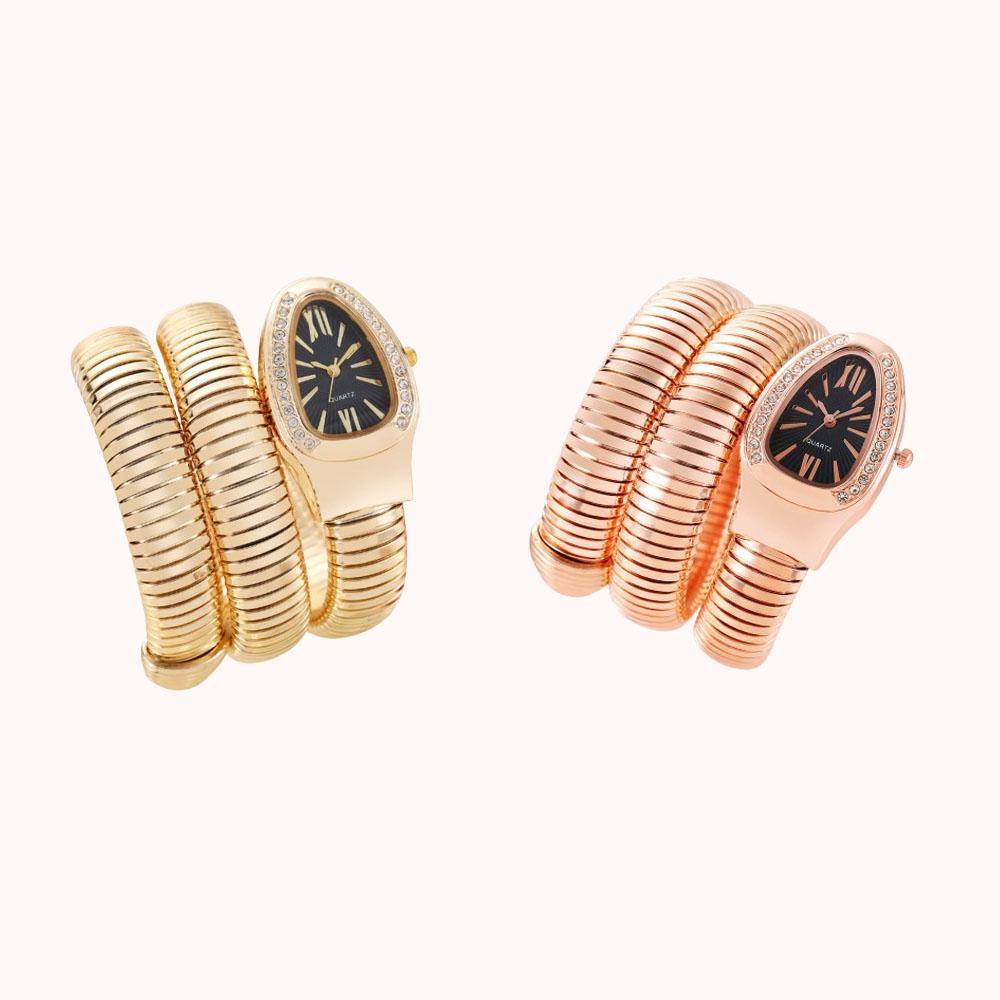 Montre à Quartz de Luxe pour Dames Mode Or Montres pour Dames Montre Bracelet en Acier Inoxydable de Haute Qualité Cadeaux