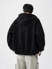 Men's Retro Thick Hooded Sweatshirt Jacket - Autumn/Winter Loose Versatile Cardigan, Youth Trend Design