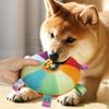 Plush Dog Flying Saucers With Squeaker Dog Fetches Toy Indoor Outdoor Dog Chewing Toy for Training and Daily Play