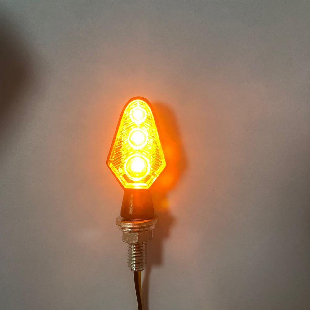 2Pcs Universal Motorcycle Turn Signal Light Signal Lights 3LED Warning Indicator Waterproof Blinker Indicator Moto Accessories