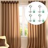 4-Pack Metal Curtain Rod Brackets for Wall Mounting with Construction for Bedroom Living Room Bathroom Kitchen Use
