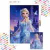 Diamond Painting Art Mosaic Kit Elsa Princess Butterfly Castle Handmade diy5D Home Decor Gift