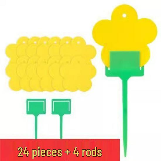 

Желтые и синие двусторонние липкие ловушки для насекомых для мелких мушек - для использования в помещении летом