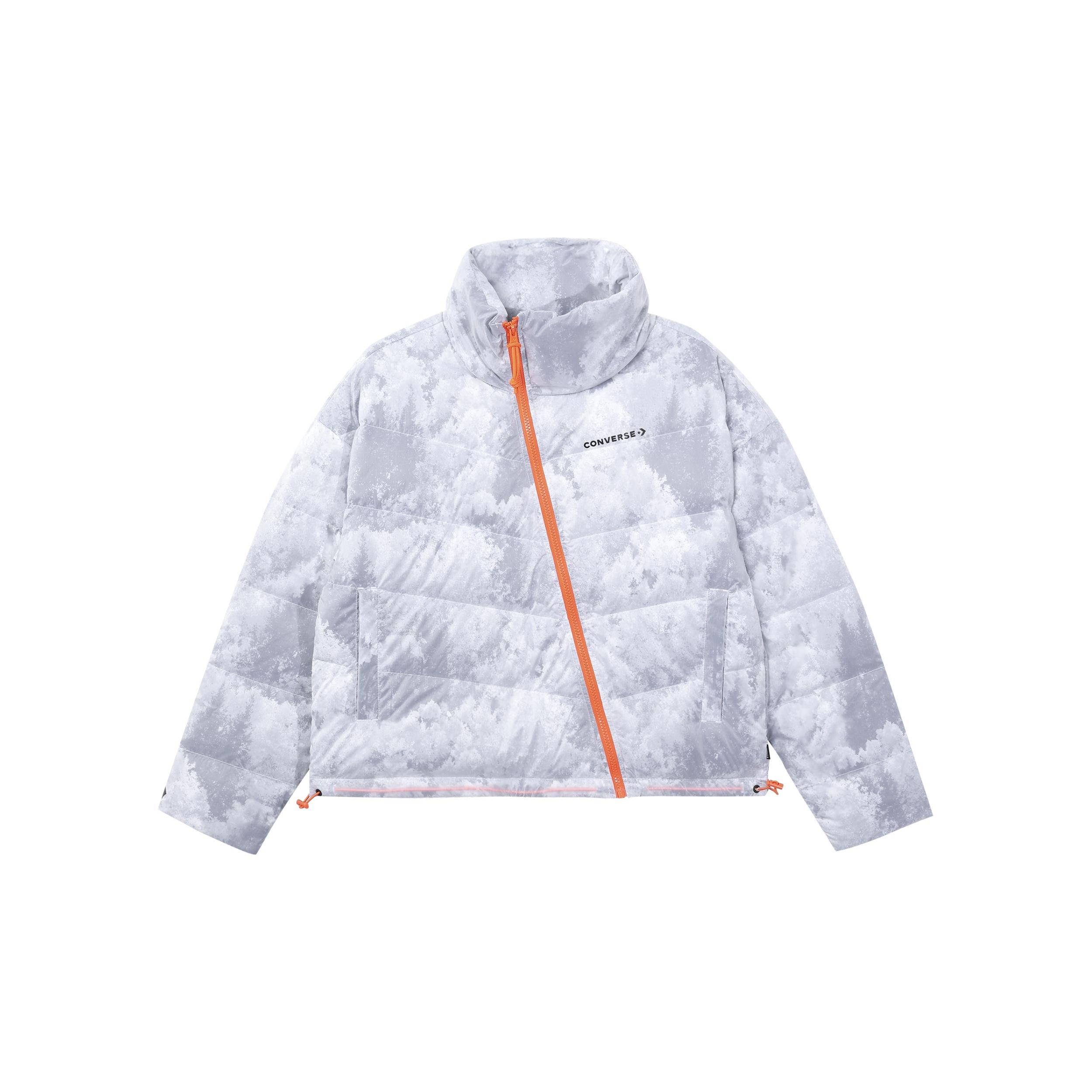 (WMNS) Converse Down Jacket Asia Sizing White Grey Women s 10021988-A01 S