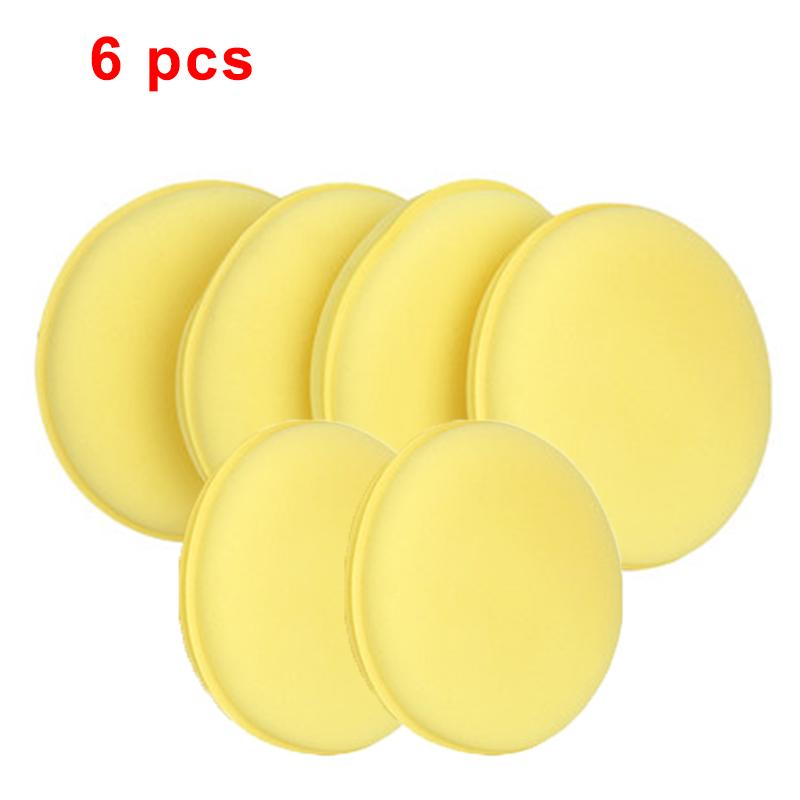 12Pcs Car Waxing Foam Polish Wash Sponges Applicator Pad Car Cleaning Waxing Round Foam Sponge Auto Cleaning Tools Accessories