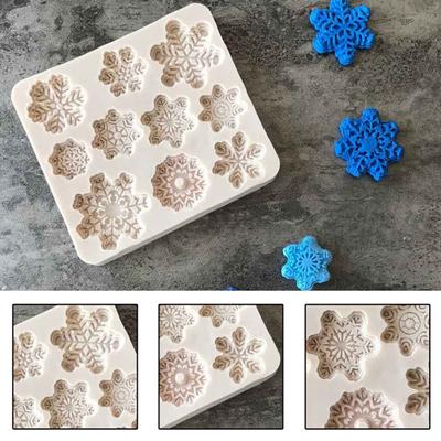 Weihnachten Schneeflocke Schokolade Keks DIY Fondant Kuchen Backen Silikonform Werkzeug