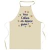 Tablier de cuisine - Coline - Impression France (Bretagne) - Coton résistant - Liens ajustables