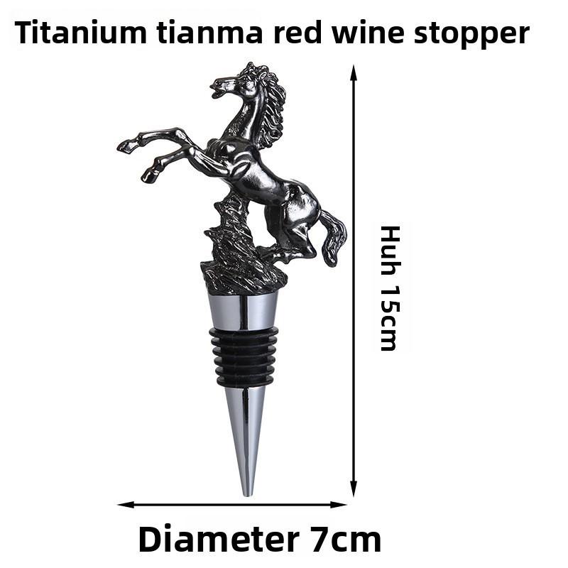 Deer Head Bottle Stopper Gold Seals Red Wine Sealer With Seal For Home Bar Decor