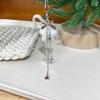 Unique Flocking Snowflake Star Phone Charm Winter Phone Jewelry Fashion Phone Ornament for Trendy Women Seeking Winter