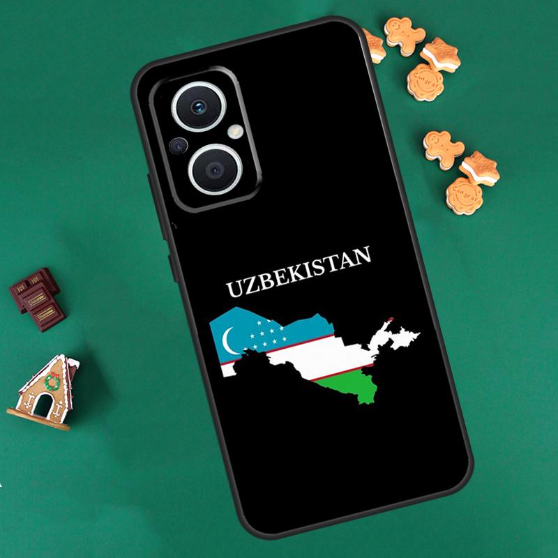 Uzbekistan Flag Coat Of Arms Case For OPPO Reno 8 7 Lite 14 13 12 11 F 10 Pro 8T Cover For OPPO Find X8 X6 X5 X9 Pro Coque