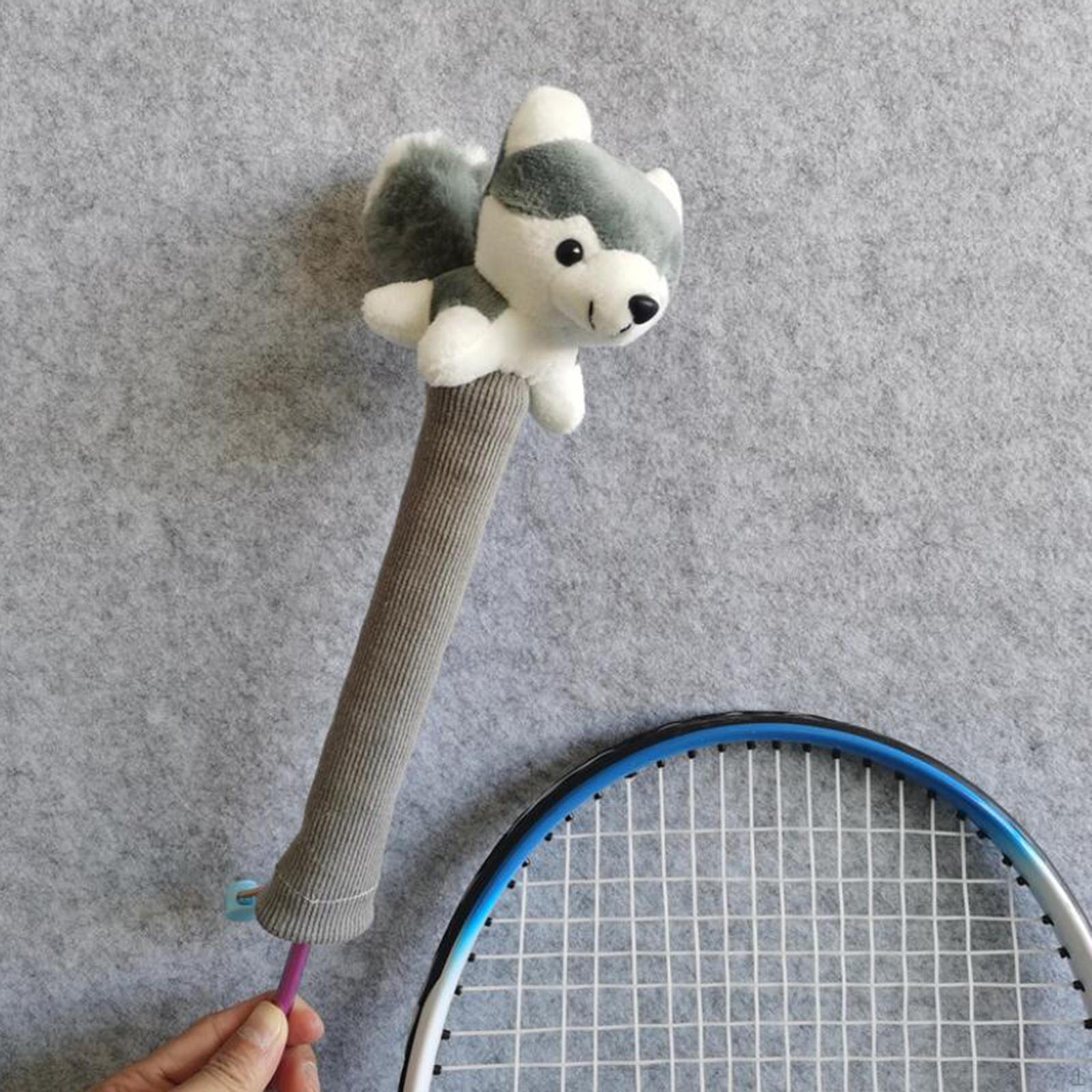 

Крышка ручки ракетки для бадминтона, кукла в виде животного, защитный протектор, декоративная Puppy