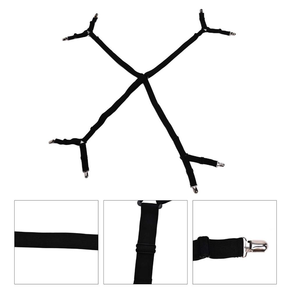 Nylon elastic band+plastic+metal Adjustable Stretch Triangle Metal Fixing Clips