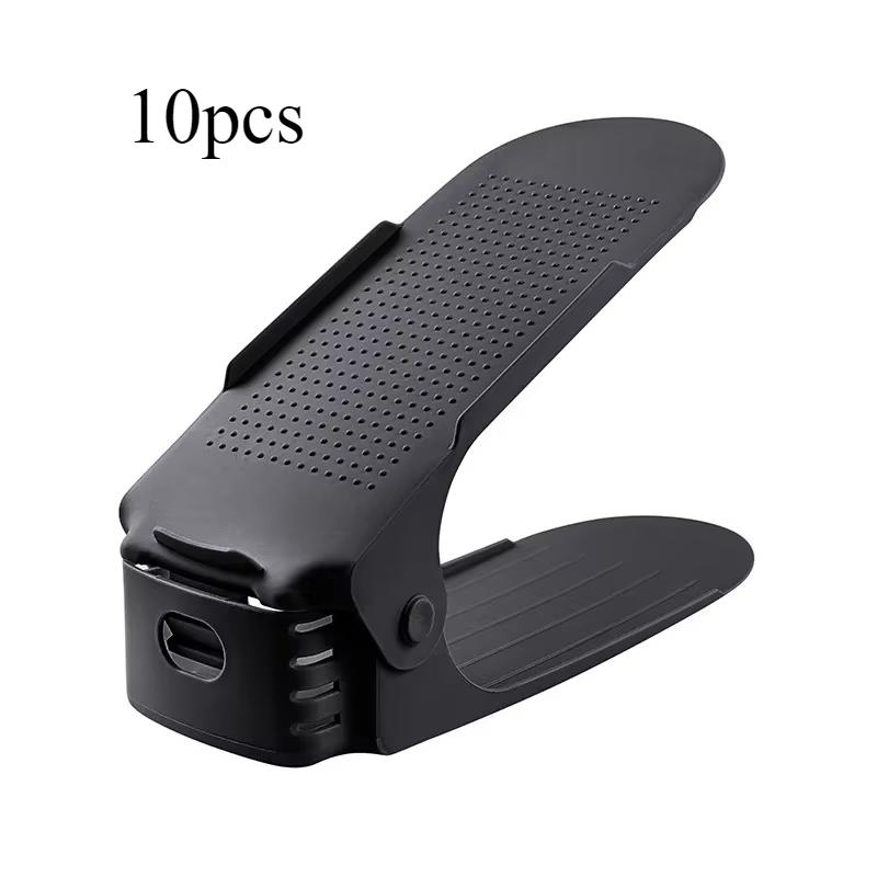 5/10 Stück Verstellbarer Schuhstapler Schuhschlitz-Organizer Schuhschlitz Platzsparer Doppeldecker Schuhregal Halter Für Schrankorganisation