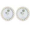 Akikumaya Cute Floral Photo Frame of 2 (Set Round)