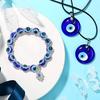 Fußkettchen für böse Augen Perlenkette Glücksbringer Kabbala zum Schutz Amulett Armband Türkisch Blaues Auge Armband