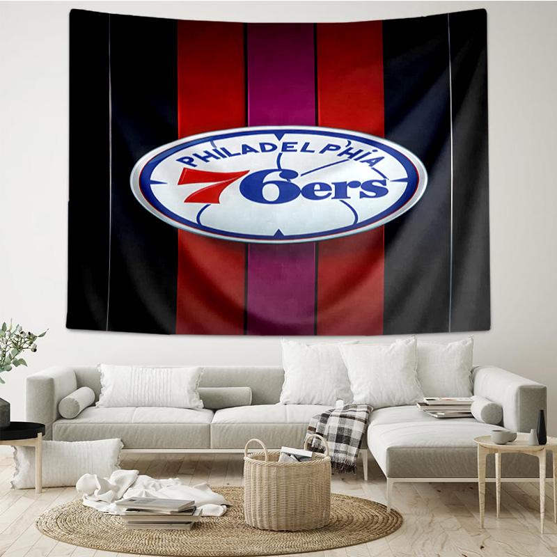 76ers Basketball Team Quick-Dry Tapestry Hanging for Bedroom,Livingroom, Playroom,Decor Art Room Wall Tapestry Holiday and Birthday Gifts