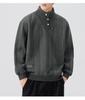2025 Men's Plus Size Heavyweight Hoodie: Autumn/Winter, Half-High Collar, Casual Loose Fit