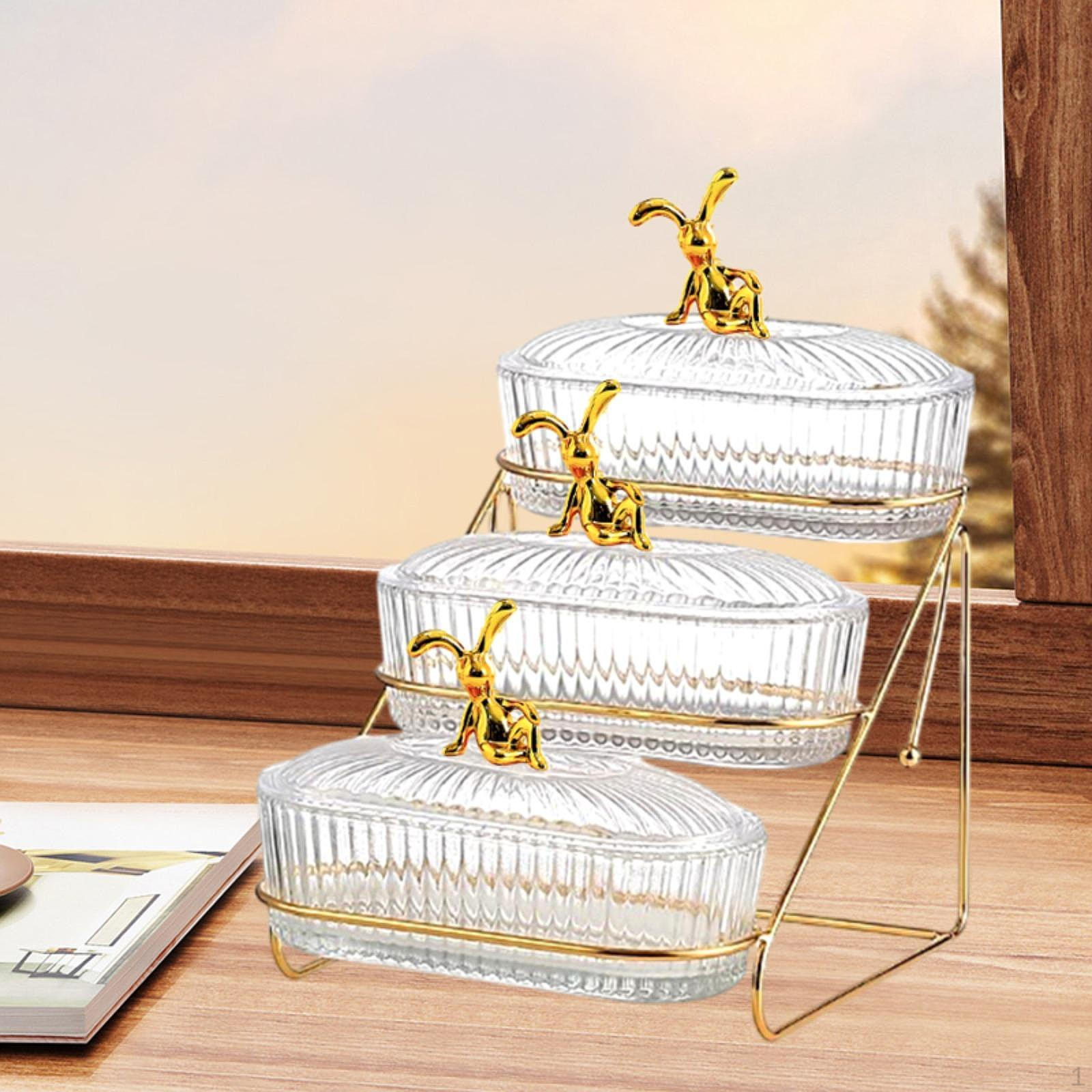 

Декоративная тарелка для фруктов и десертов в гостиной 3 layers