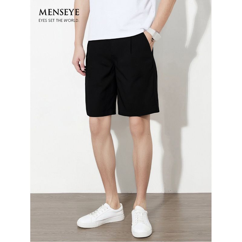 Menseye Men's Shorts Men's Summer Breathable Dress Pants Business Casual Pants Versatile
