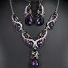 Jewelry Wholesale Fashion New Exquisite Necklace Earring Set Shiny Bride Jewelry Set Hot Selling Collarbone Necklace
