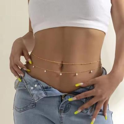 Summer Beach Coloful Beads Waist Chain Jewelry Sets Multi- Beaded Belly Chain Sexy Bikini Sexy Waist Body Chain Beads Body Accessories For Wome