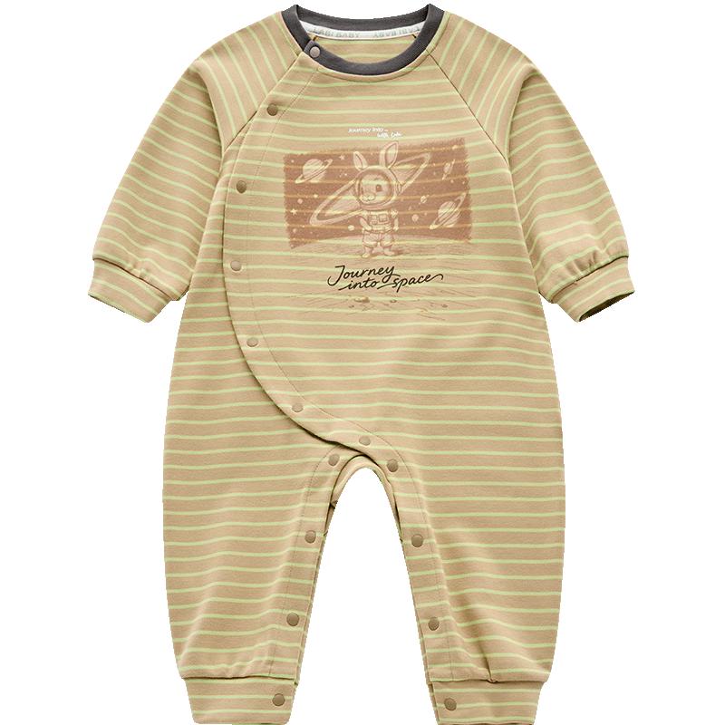 

Lappi Unisex Baby Long Sleeve Side-Opening Romper 59