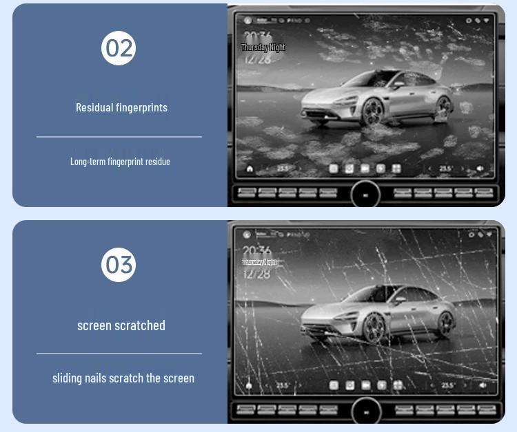 Tempered Glass for Xiaomi SU7 Central Control Screen, Display, and Dashboard - Interior Protective Film.