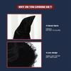 Baroque Wizard Cap Gothic Queen Halloween Witch Hats Foldable   Adult