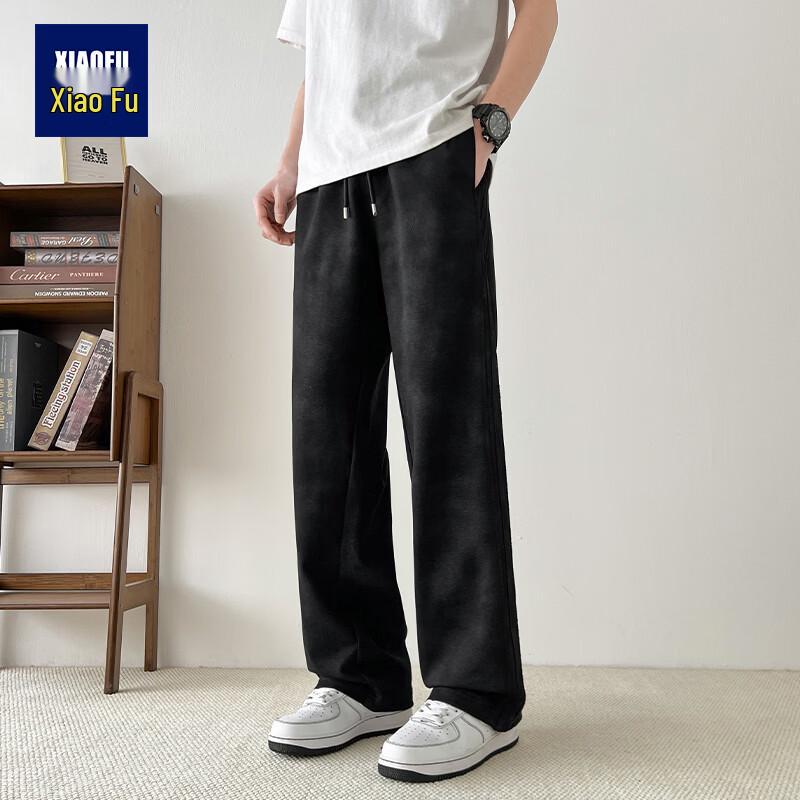Men s Gradient Tie-Dye Straight-Leg Casual Pants L
