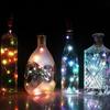 15/20 LED Wine Lights Silver Wire Bottle Cork for Wedding Festival Party Decor
