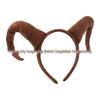 Animal Headband: Halloween Festival Three-Piece Set with Cartoon Antelope Horns