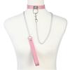 Chain Leash Choker Collar for Women Alt Fashion Leather Chocker Sexy Costume Jewelry Halloween Cosplay Accessories