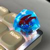 Unique Resin Fish Keycap For Mechanical Keyboards Switches With Glowing Design And Ergonomic Shape