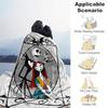 1pc, Jack Skellington and Sally Blanket Seasonal Home Decorative Throw for All Seasons, Living Room, Travel, Camping, Car Blankets