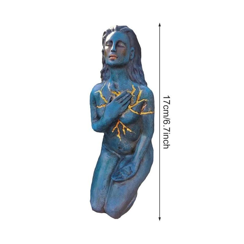 Sochy Bohyně Formující Ducha Sebelásky Pryskyřičná Socha Léčivý Portrét Bohyně Řemesla pro Domácí Kancelářskou Dekoraci Dárek pro Přátele