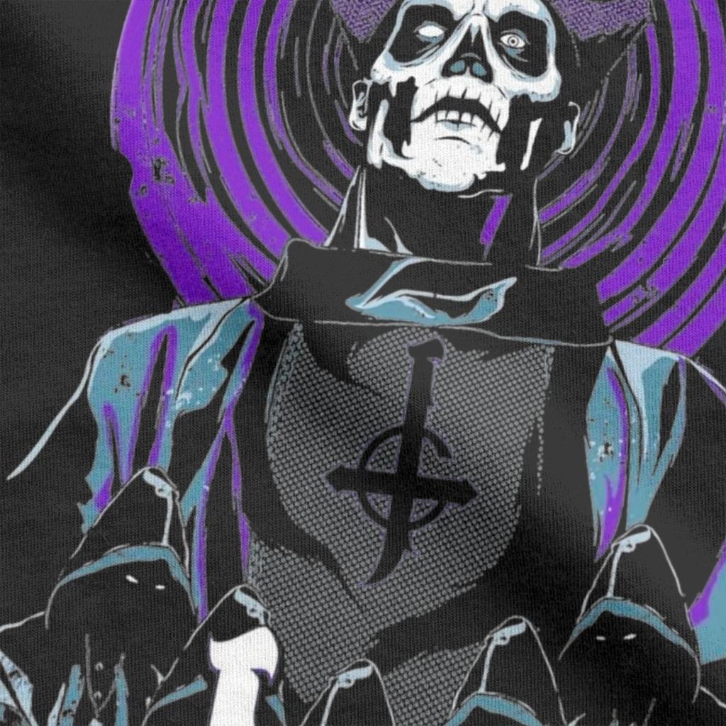 Lustiger Ghost B.C.. Band-T-Shirts für Herren Rundhals Baumwoll-T-Shirts Kurzarm-Tees Geschenk Kleidung