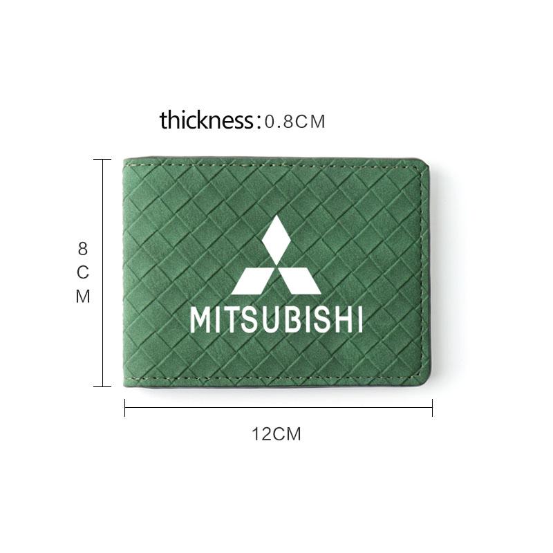 Car Driver License Cover Leather Auto Driving Documents Case Credit Card Holder For Mitsubishi Eclipse Outlander ASX Colt
