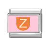 New Lovely 26 English Letter Pink Italian Charm Links Fit 9MM Stainless Steel Bracelet Women Men DIY Birthday Making Gift