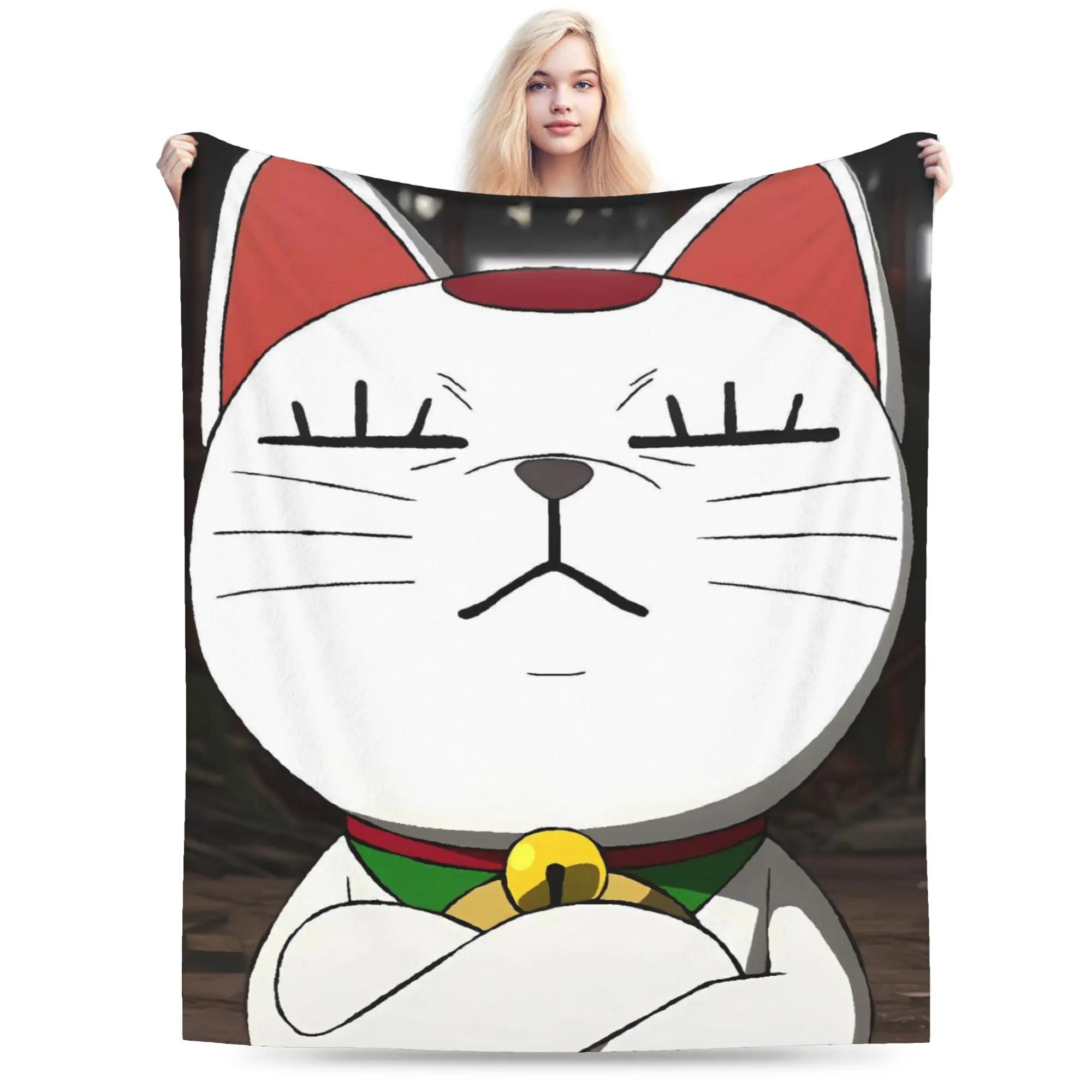 Cat Dandadan Blanket Super Soft Quality Throw Blanket for Winter Kids Couch Chair Fluffy Bedspread Home Living 75X95CM
