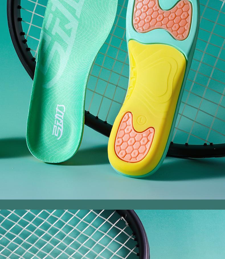 Arch Support Shock-Absorbing Sport Insoles with GEL for Flat Feet Correction and Anti-Twist Balance