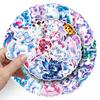 50 Laser Unicorn Rainbow Horse Stickers - Holographic Dazzling Color Stationery, Cute DIY Decoration for Journal and Computer