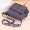 Women's Bag Multi-Layer Zipper Shoulder Bag Nylon Crossbody Bag