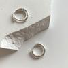 925 Silver Round hoop Earrings Temperament Simple Inlaid for Women Wedding Jewelry Accessories
