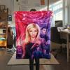 1PC Buffy the Vampire Slayer Print Flannel Blanket, High quality All Seasons, Home Decor, Warmth and Comfort, Perfect for Christmas Gifts