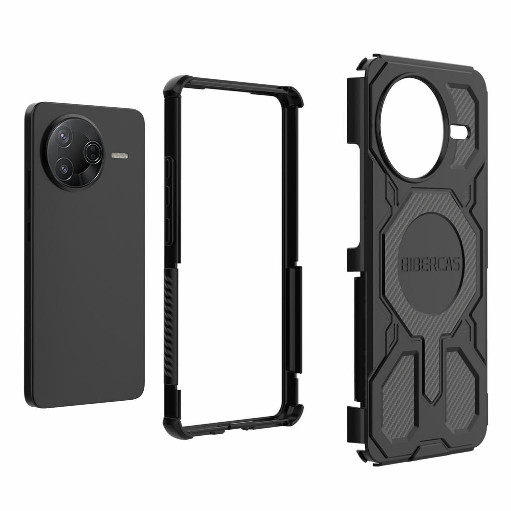 BIBERCAS J-16 Series For Xiaomi Redmi K80 5G/Poco F7 Pro 5G Case Compatible with MagSafe Anti Drop TPU+PC Phone Cover
