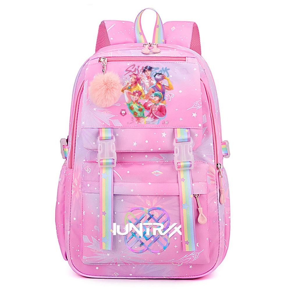 Anime K-Pop Demon Hunters Printed Large Capacity Waterproof Backpack Teenger Student Girl Boy Schoolbag Bookbag Women Large Capacity Travel Bag Gift